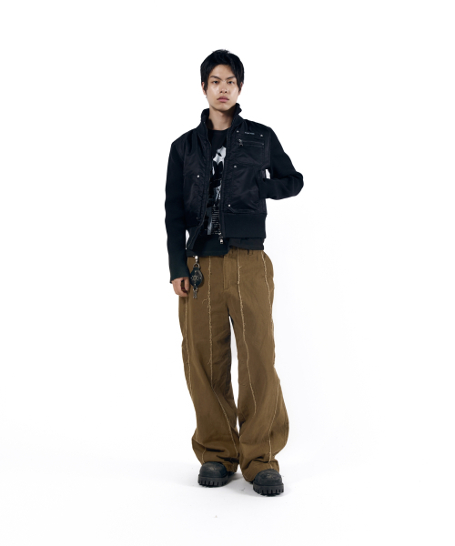 AAKAM(アーカム)の「Knee Pin-Tuck Panel Cotton Pants (Brown)(その他パンツ・レディース・その他・1/2)」の15枚目の写真