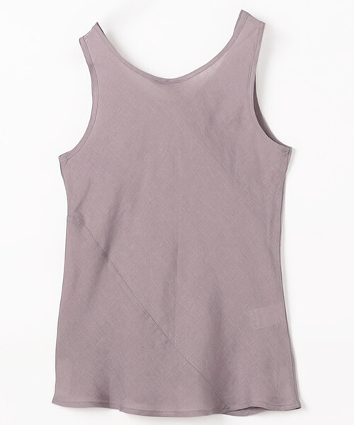 BASERANGE（ベースレンジ）の「Baserange/ベースレンジ LARVA TOP / TSLA-FL-SP26 / リネン タンクトップ（キャミソール・レディース・ラベンダー・SMALL）」の2枚目の写真