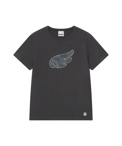 BAUF（バウフ）の「B エンジェル スリムフィット Tシャツ [チャコール]（Tシャツ/カットソー・レディース・その他・FREE）」の6枚目の写真