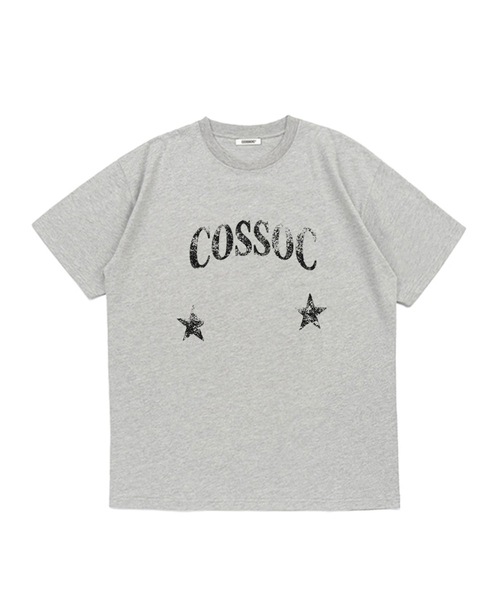 COSO(コソ)の「CCスタースター半袖Tシャツ (8 COLORS)(Tシャツ/カットソー・レディース・ホワイト/ライトグレー/ネイビー/グリーン/バーガンディー/グレー/チャコール/ブラック・SMALL/MEDIUM/LARGE)」の4枚目の写真