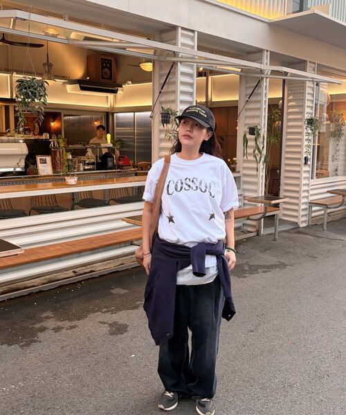COSO(コソ)の「CCスタースター半袖Tシャツ (8 COLORS)(Tシャツ/カットソー・レディース・ホワイト/ライトグレー/ネイビー/グリーン/バーガンディー/グレー/チャコール/ブラック・SMALL/MEDIUM/LARGE)」の18枚目の写真