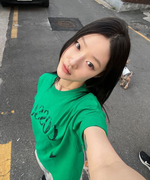 COSO(コソ)の「CCスタースター半袖Tシャツ (8 COLORS)(Tシャツ/カットソー・レディース・ホワイト/ライトグレー/ネイビー/グリーン/バーガンディー/グレー/チャコール/ブラック・SMALL/MEDIUM/LARGE)」の19枚目の写真