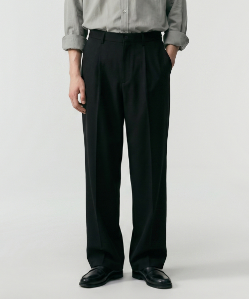 LETTERCOMO(レテルコモ)の「感嘆ワイドスラックスブラック(スラックス・レディース・その他・SMALL/MEDIUM/LARGE)」の1枚目の写真