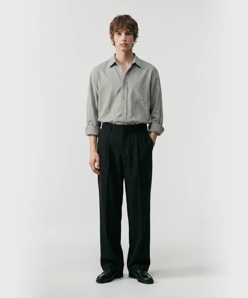 LETTERCOMO(レテルコモ)の「感嘆ワイドスラックスブラック(スラックス・レディース・その他・SMALL/MEDIUM/LARGE)」の2枚目の写真