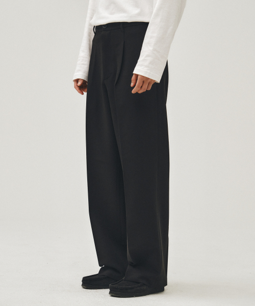 LETTERCOMO(レテルコモ)の「感嘆ワイドスラックスブラック(スラックス・レディース・その他・SMALL/MEDIUM/LARGE)」の3枚目の写真