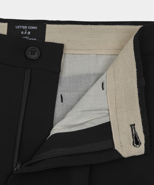 LETTERCOMO(レテルコモ)の「感嘆ワイドスラックスブラック(スラックス・レディース・その他・SMALL/MEDIUM/LARGE)」の6枚目の写真