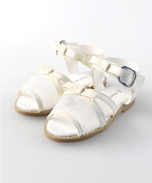 BRANSHES（ブランシェス）の「シアーリボンサンダル（サンダル・キッズ・ブラック/アイボリー・15.0cm/18.0cm/17.0cm/19.0cm/20.0cm/16.0cm）」の4枚目の写真