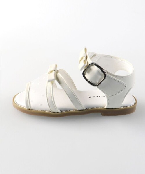 BRANSHES（ブランシェス）の「シアーリボンサンダル（サンダル・キッズ・ブラック/アイボリー・15.0cm/18.0cm/17.0cm/19.0cm/20.0cm/16.0cm）」の5枚目の写真