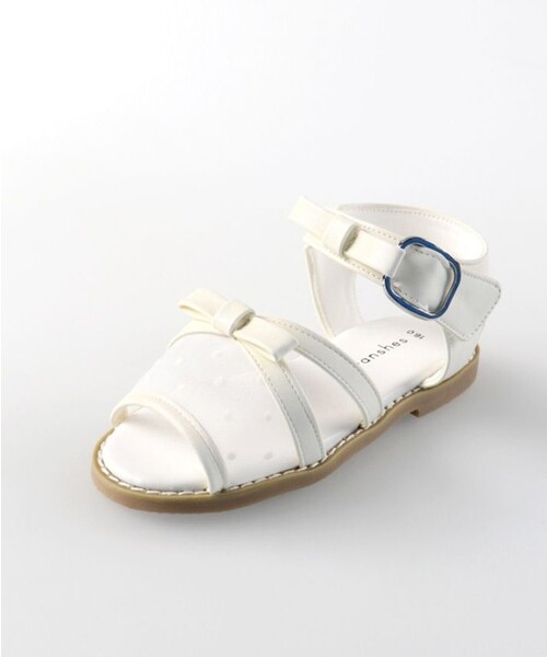 BRANSHES（ブランシェス）の「シアーリボンサンダル（サンダル・キッズ・ブラック/アイボリー・15.0cm/18.0cm/17.0cm/19.0cm/20.0cm/16.0cm）」の6枚目の写真