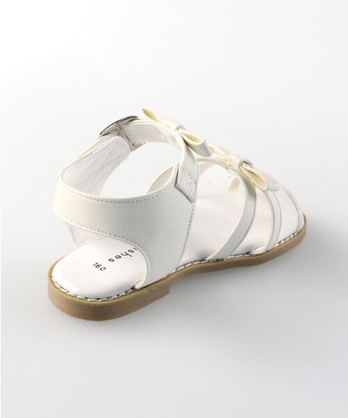 BRANSHES（ブランシェス）の「シアーリボンサンダル（サンダル・キッズ・ブラック/アイボリー・15.0cm/18.0cm/17.0cm/19.0cm/20.0cm/16.0cm）」の7枚目の写真