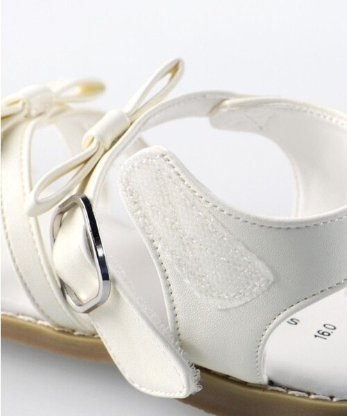 BRANSHES（ブランシェス）の「シアーリボンサンダル（サンダル・キッズ・ブラック/アイボリー・15.0cm/18.0cm/17.0cm/19.0cm/20.0cm/16.0cm）」の9枚目の写真
