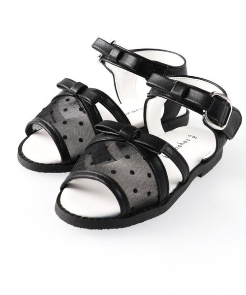 BRANSHES（ブランシェス）の「シアーリボンサンダル（サンダル・キッズ・ブラック/アイボリー・15.0cm/18.0cm/17.0cm/19.0cm/20.0cm/16.0cm）」の11枚目の写真