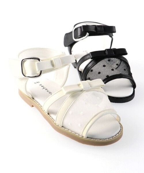BRANSHES（ブランシェス）の「シアーリボンサンダル（サンダル・キッズ・ブラック/アイボリー・15.0cm/18.0cm/17.0cm/19.0cm/20.0cm/16.0cm）」の12枚目の写真