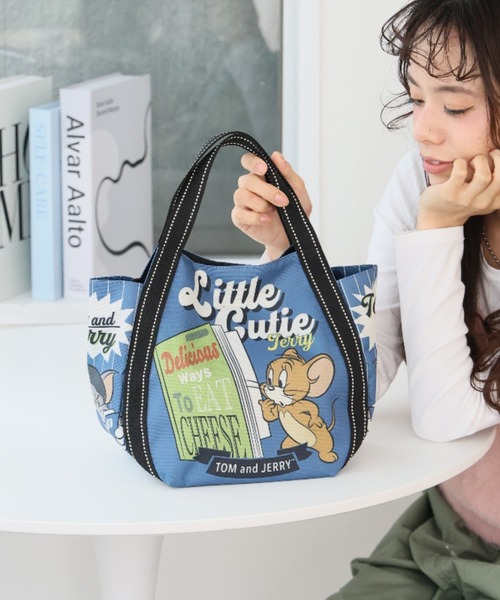 Tom&Jerry(トムアンドジェリー)の「トムとジェリー ミニバルーントート(トートバッグ・レディース・ブルー/グリーン/レッド/オリーブ・FREE)」の3枚目の写真