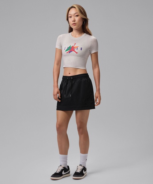 JORDAN BRAND（ジョーダンブランド）の「JORDAN BRAND AS WMNS J FLT CLB MINI SKORT / ジョーダン ブランド ウィメンズ ジョーダン FLT CLB ミニ スコート / NIKE【SP】（スカート・レディース・ブラック・2/6/4）」の6枚目の写真