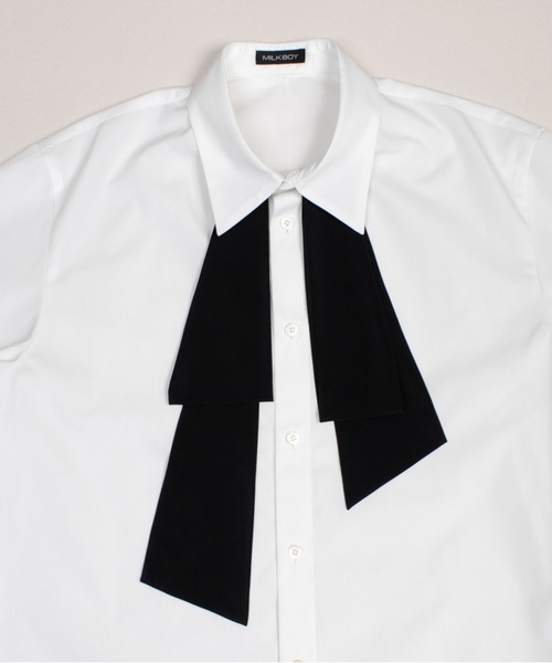 MILKBOY（ミルクボーイ）の「ARRANGEABLE BOW シャツ（シャツ/ブラウス・メンズ・A/C/B・FREE）」の10枚目の写真