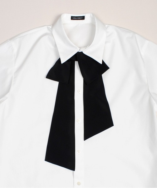 MILKBOY（ミルクボーイ）の「ARRANGEABLE BOW シャツ（シャツ/ブラウス・メンズ・A/C/B・FREE）」の11枚目の写真