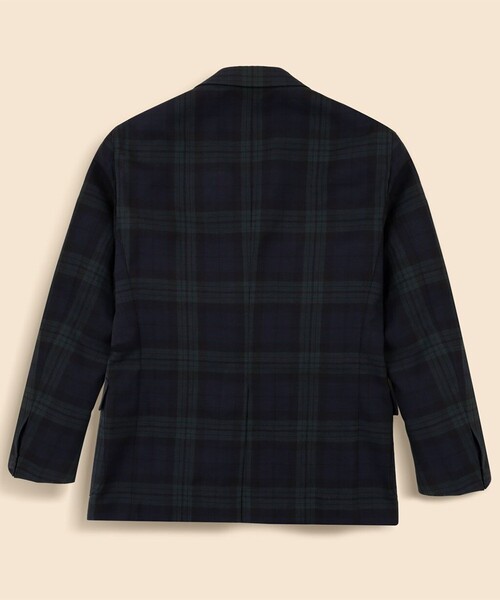 BROOKS BROTHERS（ブルックスブラザーズ）の「トロピカルウール　ブラックウォッチ　段返り３釦ジャケット　Traditional　Made by RING JACKET（テーラードジャケット・メンズ・ネイビー・37SHT/38SHT/39SHT/40SHT/42SHT）」の2枚目の写真