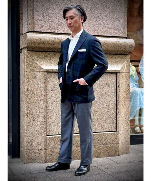 BROOKS BROTHERS(ブルックスブラザーズ)の「トロピカルウール ブラックウォッチ 段返り3釦ジャケット Traditional Made by RING JACKET(テーラードジャケット・メンズ・ネイビー・37SHT/38SHT/39SHT/40SHT/42SHT)」の10枚目の写真