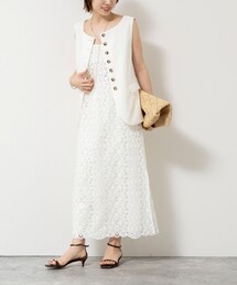 NOLLEY’S Sophi | ウォッシャブルクロッシェレースキャミワンピース(ワンピース)