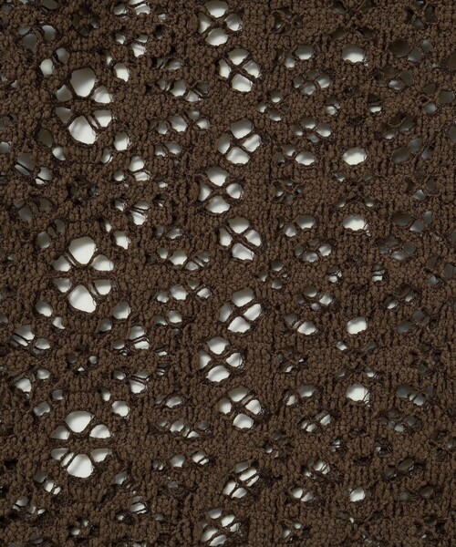 NOLLEY’S Sophi（ノーリーズソフィ）の「ウォッシャブルクロッシェレースキャミワンピース（ワンピース・レディース・ホワイト/ダークブラウン・38）」の14枚目の写真