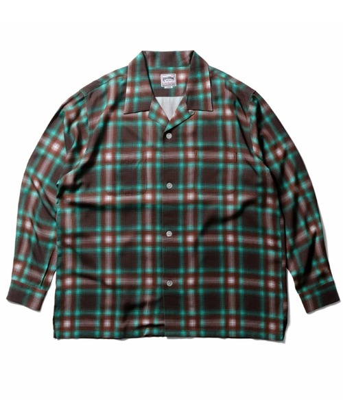 美品✨HOUSTON OMBRE CHECK SHIRT 7色展開】HOUSTON ヒューストン OMBRE CHECK L/S SHIRT オンブレ