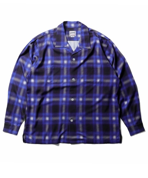 セール】【7色展開】HOUSTON ヒューストン OMBRE CHECK L/S SHIRT