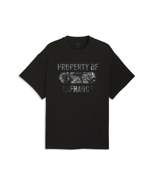 PUMA(プーマ)の「PUMA プーマ ユニセックス バスケットボール LA FRANCE サプライ 半袖 Tシャツ(Tシャツ/カットソー・メンズ・ブラック/イエロー・LARGE/MEDIUM/X-SMALL/SMALL/X-LARGE)」の5枚目の写真