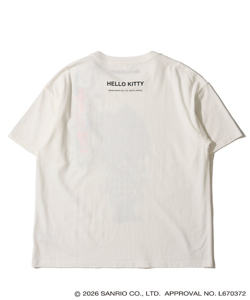 ADPOSION(アドポーション)の「【HELLO KITTY / ハローキティ】ハローキティ ブラックTシャツ(Tシャツ/カットソー・レディース・グレー系1/ホワイト系1/ホワイト系2/グレー系2・MEDIUM/LARGE/X-LARGE)」の16枚目の写真