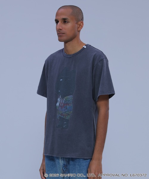 ADPOSION(アドポーション)の「【HELLO KITTY / ハローキティ】ハローキティ ブラックTシャツ(Tシャツ/カットソー・レディース・グレー系1/ホワイト系1/ホワイト系2/グレー系2・MEDIUM/LARGE/X-LARGE)」の8枚目の写真