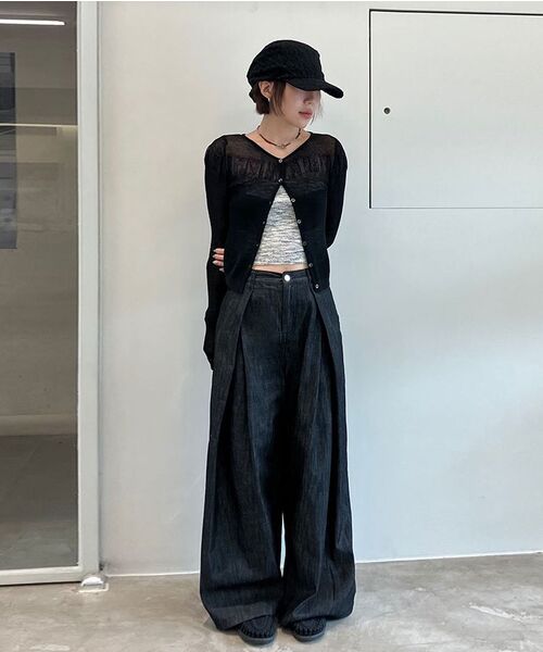 DIAGONAL(ダイアゴナル)の「BACK SLIT TUBE TOP (mix1)(ニット/セーター・レディース・その他・FREE)」の5枚目の写真