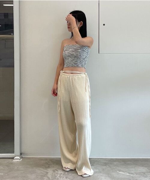 DIAGONAL(ダイアゴナル)の「BACK SLIT TUBE TOP (mix1)(ニット/セーター・レディース・その他・FREE)」の6枚目の写真