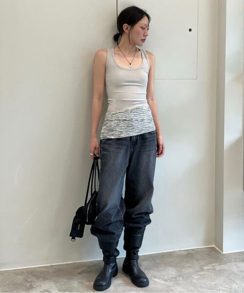 DIAGONAL(ダイアゴナル)の「BACK SLIT TUBE TOP (mix1)(ニット/セーター・レディース・その他・FREE)」の7枚目の写真
