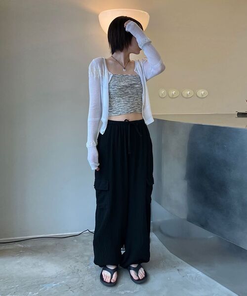 DIAGONAL(ダイアゴナル)の「BACK SLIT TUBE TOP (mix1)(ニット/セーター・レディース・その他・FREE)」の2枚目の写真