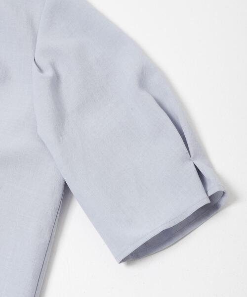 URBAN RESEARCH ROSSO WOMEN（アーバンリサーチ　ロッソ）の「『UR TECH DRYLUXE』 デザインスリーブブラウス（シャツ/ブラウス・レディース・ブルー系その他/モカ/ネイビー・FREE）」の11枚目の写真
