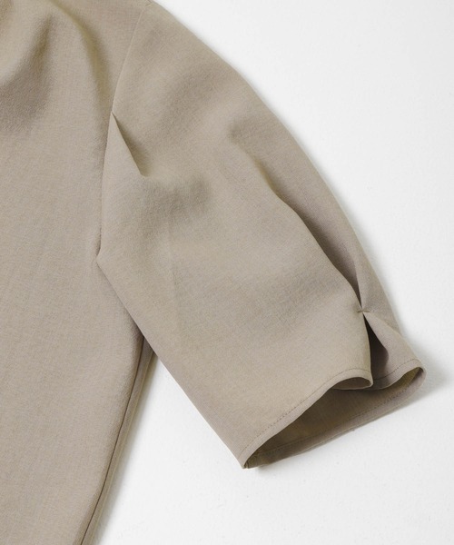 URBAN RESEARCH ROSSO WOMEN（アーバンリサーチ　ロッソ）の「『UR TECH DRYLUXE』 デザインスリーブブラウス（シャツ/ブラウス・レディース・ブルー系その他/モカ/ネイビー・FREE）」の21枚目の写真