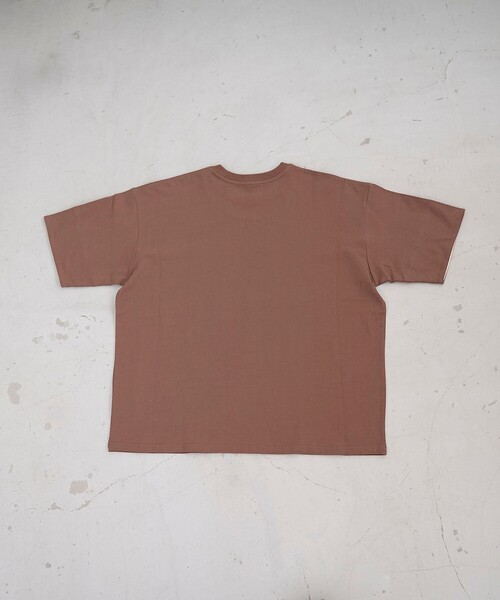 coen(コーエン)の「袖裏配色 ロゴ刺繍Tシャツ(Tシャツ/カットソー・レディース・ピンク/ブラウン/オフホワイト/ダークグレー・L/M)」の18枚目の写真