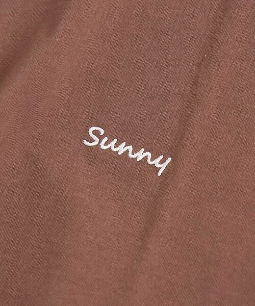 coen(コーエン)の「袖裏配色 ロゴ刺繍Tシャツ(Tシャツ/カットソー・レディース・ピンク/ブラウン/オフホワイト/ダークグレー・L/M)」の21枚目の写真