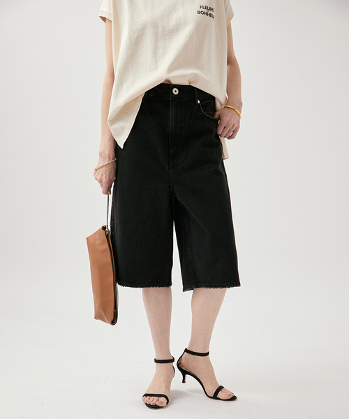 upperhights(アッパーハイツ)の「upper hights アッパーハイツ THE LIAM SHORT 8BB319602(その他パンツ・レディース・ブラック・26/25/24/23)」の7枚目の写真
