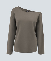 THE DREAMER（ザ・ドリーマー）の「クラウドホームウェアオフショルダートップライトチャコール（Tシャツ/カットソー）」