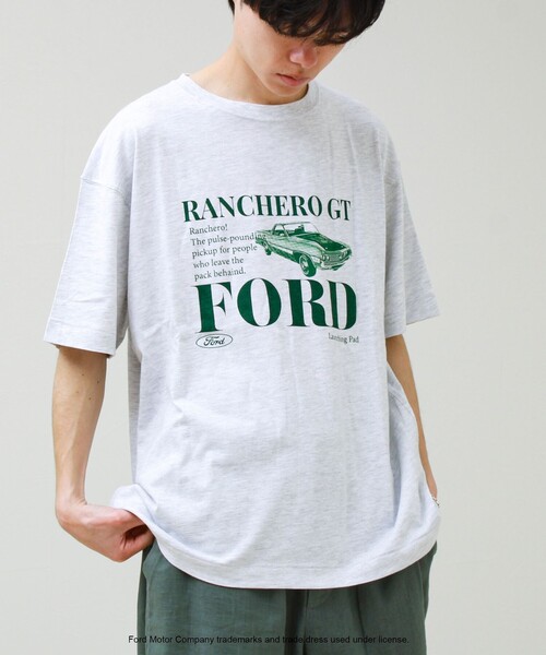 GOOD ROCK SPEED(グッドロックスピード)の「【GOOD ROCK SPEED】Ford / フォード グラフィックTシャツ(Tシャツ/カットソー・メンズ・ライトグレー/オフホワイト/ブラック・M/L)」の3枚目の写真