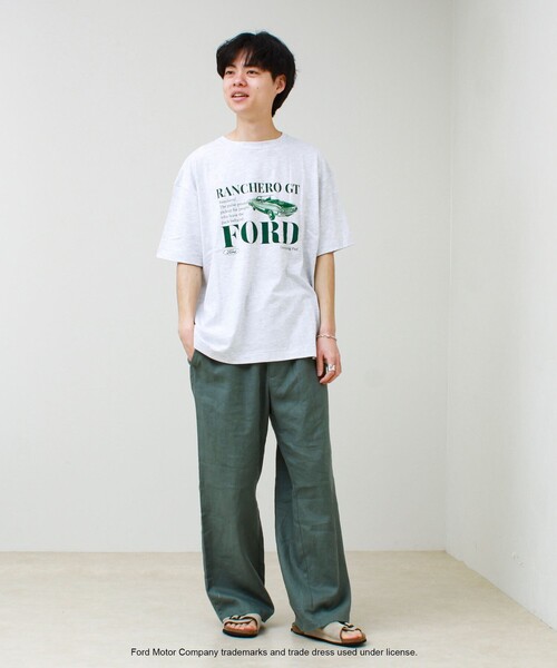 GOOD ROCK SPEED(グッドロックスピード)の「【GOOD ROCK SPEED】Ford / フォード グラフィックTシャツ(Tシャツ/カットソー・メンズ・ライトグレー/オフホワイト/ブラック・M/L)」の4枚目の写真