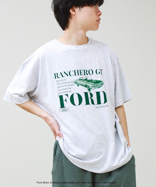 GOOD ROCK SPEED(グッドロックスピード)の「【GOOD ROCK SPEED】Ford / フォード グラフィックTシャツ(Tシャツ/カットソー・メンズ・ライトグレー/オフホワイト/ブラック・M/L)」の5枚目の写真