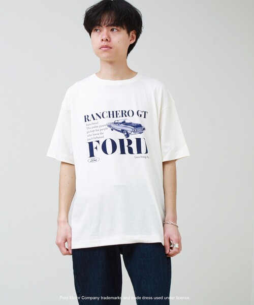 GOOD ROCK SPEED(グッドロックスピード)の「【GOOD ROCK SPEED】Ford / フォード グラフィックTシャツ(Tシャツ/カットソー・メンズ・ライトグレー/オフホワイト/ブラック・M/L)」の9枚目の写真