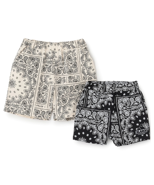 XLARGE KIDS(エクストララージキッズ)の「バンダナ総柄 パナマ織ショートパンツ(その他パンツ・キッズ・オフホワイト/ブラック・100cm/110cm/130cm/140cm/120cm/90cm)」の7枚目の写真