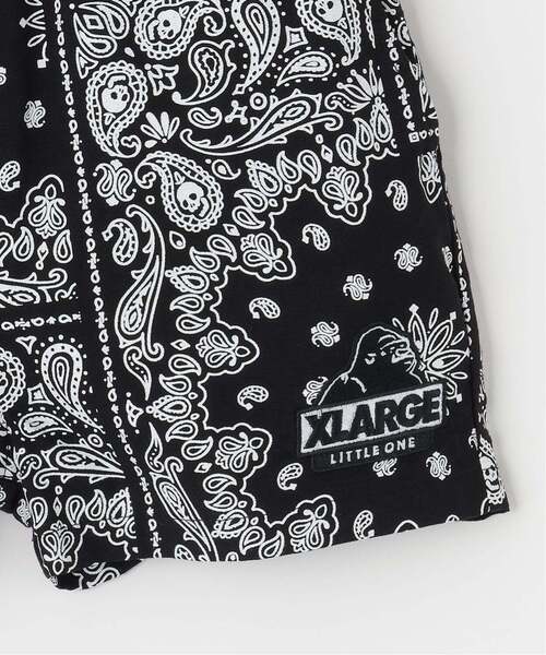 XLARGE KIDS(エクストララージキッズ)の「バンダナ総柄 パナマ織ショートパンツ(その他パンツ・キッズ・オフホワイト/ブラック・100cm/110cm/130cm/140cm/120cm/90cm)」の6枚目の写真