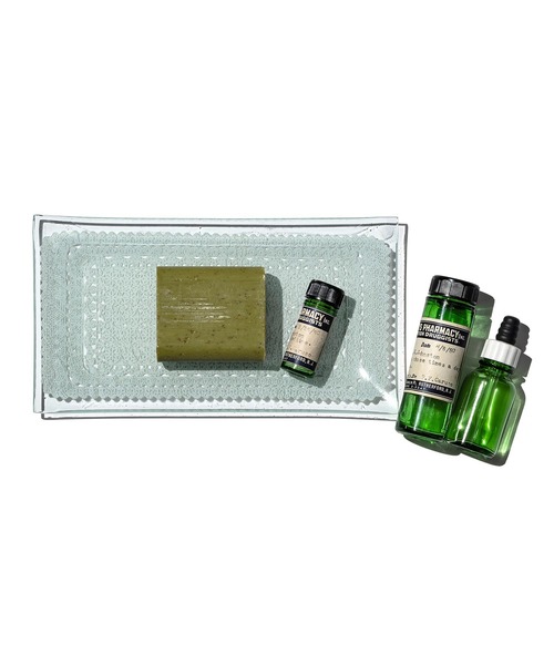 PUEBCO(プエブコ)の「PRINTED GLASS TRAY / Rectangle Lace(ステーショナリー・メンズ・クリア・ONE SIZE)」の1枚目の写真
