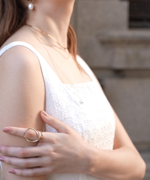 ORGUE（オルグ）の「Double ring-cuff/ダブルリングカフ（リング・レディース・ゴールド・FREE）」の2枚目の写真