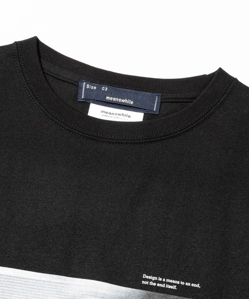 meanswhile(ミーンズワイル)の「Abstract Photograph Tee(Tシャツ/カットソー・メンズ・ホワイト系2/ホワイト系1/ブラック系1/ブラック系2・2(M)/1(S)/4(XL)/3(L))」の11枚目の写真