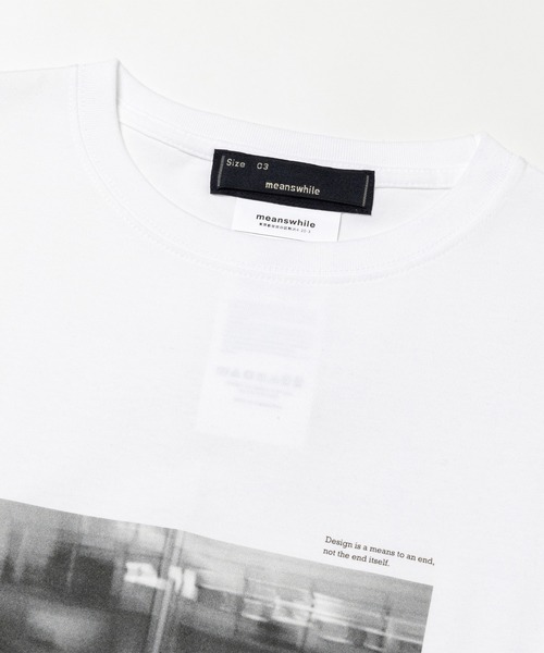 meanswhile(ミーンズワイル)の「Abstract Photograph Tee(Tシャツ/カットソー・メンズ・ホワイト系2/ホワイト系1/ブラック系1/ブラック系2・2(M)/1(S)/4(XL)/3(L))」の5枚目の写真
